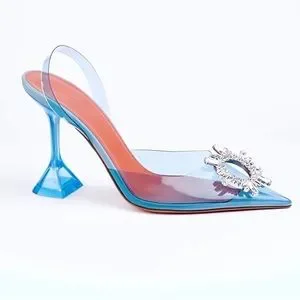 Amina Muaddi | Shoes | Amina Muaddi Begum Glass Sling Size  display picture 1